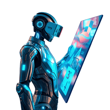 Ilustración de IA optimizando procesos administrativos y financieros